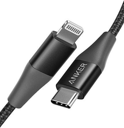 انكر كابل باور لاين II USB-C لايتنينج 3 قدم